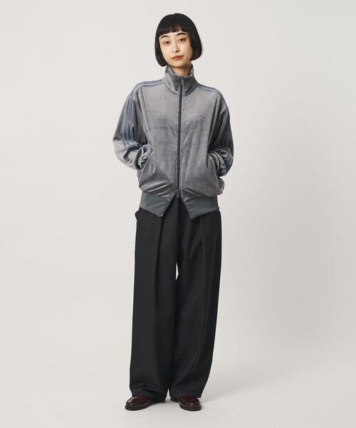 adidas Originals（アディダスオリジナルス）の「【別注】＜adidas Originals＞ファイヤーバード ベロアトラックトップ（ジャージ・レディース・ダークグレー・XS/S）」の4枚目の写真