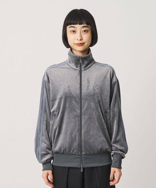 adidas Originals（アディダスオリジナルス）の「【別注】＜adidas Originals＞ファイヤーバード ベロアトラックトップ（ジャージ・レディース・ダークグレー・XS/S）」の5枚目の写真