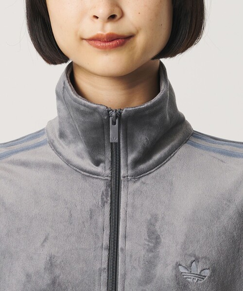 adidas Originals（アディダスオリジナルス）の「【別注】＜adidas Originals＞ファイヤーバード ベロアトラックトップ（ジャージ・レディース・ダークグレー・XS/S）」の8枚目の写真