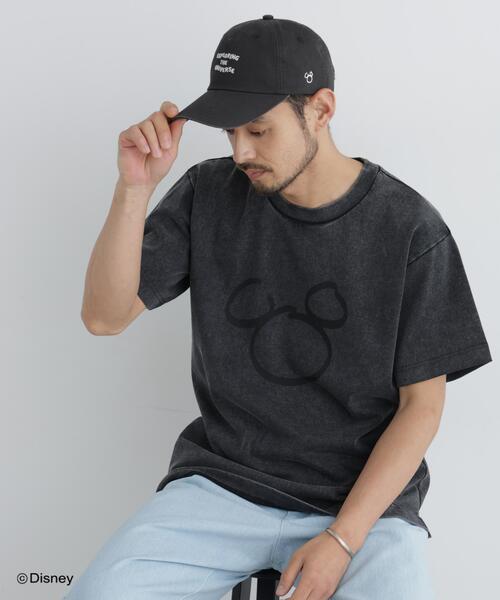 NANO universe(ナノユニバース)の「NANO×DISNEY ミッキーマウス フェードTシャツ(Tシャツ/カットソー・メンズ・スミクロ/グレー・M/L)」の3枚目の写真