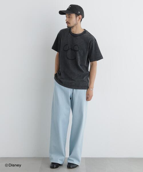 NANO universe(ナノユニバース)の「NANO×DISNEY ミッキーマウス フェードTシャツ(Tシャツ/カットソー・メンズ・スミクロ/グレー・M/L)」の9枚目の写真