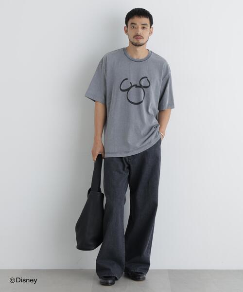 NANO universe(ナノユニバース)の「NANO×DISNEY ミッキーマウス フェードTシャツ(Tシャツ/カットソー・メンズ・スミクロ/グレー・M/L)」の16枚目の写真