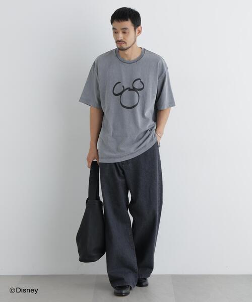 NANO universe(ナノユニバース)の「NANO×DISNEY ミッキーマウス フェードTシャツ(Tシャツ/カットソー・メンズ・スミクロ/グレー・M/L)」の17枚目の写真
