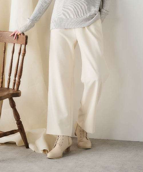 STUDIO PICONE(スタジオピッコーネ)の「ウエストロゴUV冷感パンツ(その他パンツ・レディース・ブラック/ホワイト/ブラウン/ベージュ・L/M/LL)」の2枚目の写真