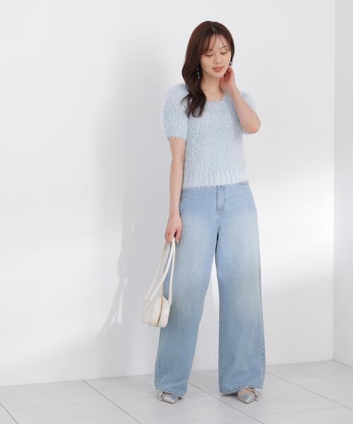 PROPORTION BODY DRESSING(プロポーションボディドレッシング)の「<a>レースハイウエストワイドデニム / 1216230803(デニムパンツ・レディース・ブルー/ブラウン・MEDIUM/P/S/SMALL)」の17枚目の写真