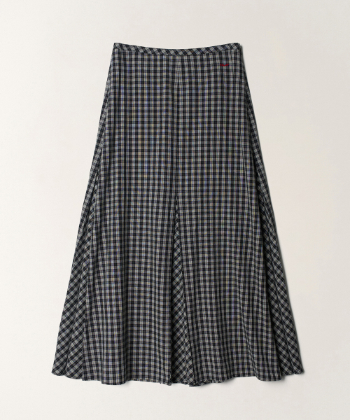 TTUDEMENT（トュードメント）の「CHECK MAXI SKIRT_BLACK CHECK（スカート・レディース・その他・SMALL/MEDIUM）」の2枚目の写真