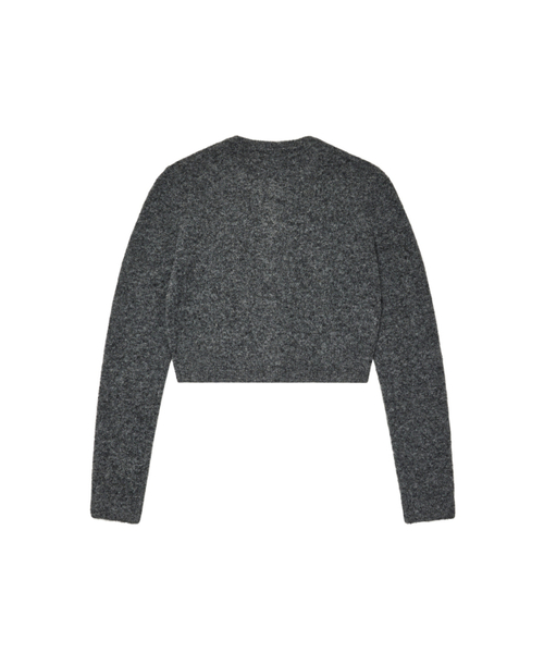 DEINET(ダイニット)の「ALPACA ROUND KNIT CARDIGAN IN CHARCOAL(カーディガン/ボレロ・レディース・その他・FREE)」の3枚目の写真