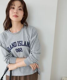 《WEB限定》カレッジロゴオーバーロングTシャツ