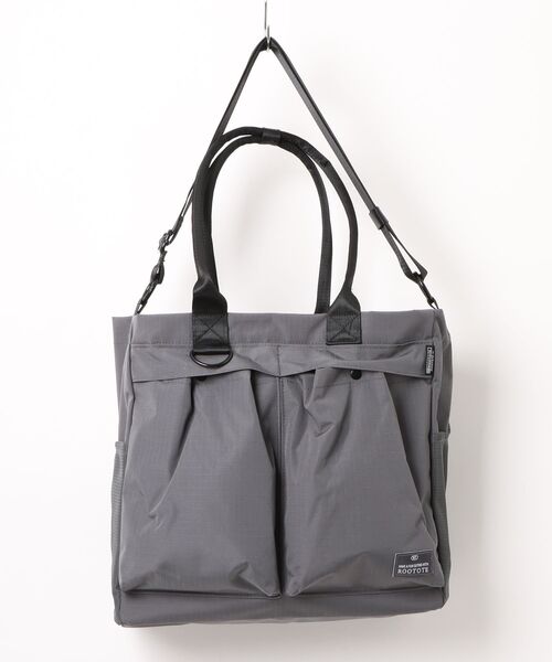 ROOTOTE(ルートート)の「【ROOTOTE】SC.A4w.ripstop-A 3554(トートバッグ・レディース・ブラウン/ブラック/カーキ/チャコールグレー・FREE)」の2枚目の写真