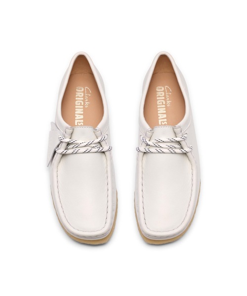 Clarks（クラークス）の「WALLABEE. WHITE GRAIN LEA（スニーカー・レディース・ホワイト・23.5cm/24.0cm/24.5cm）」の4枚目の写真