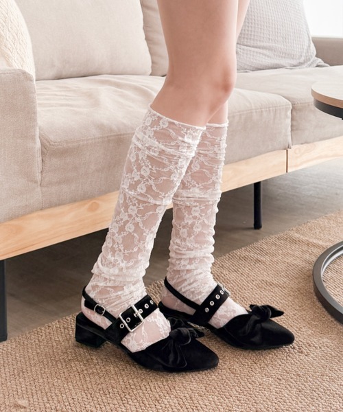 WEGO(ウィゴー)の「WEGO/リボンポインテッドシューズ(パンプス・レディース・その他1/その他2/ブラック・SMALL/X-LARGE/MEDIUM/LARGE)」の8枚目の写真