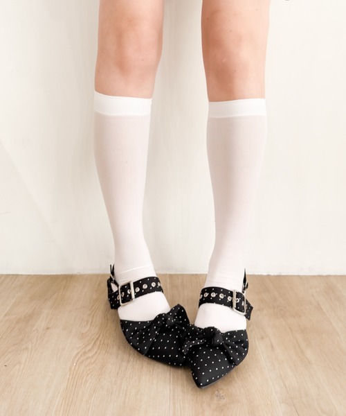 WEGO(ウィゴー)の「WEGO/リボンポインテッドシューズ(パンプス・レディース・その他1/その他2/ブラック・SMALL/X-LARGE/MEDIUM/LARGE)」の13枚目の写真