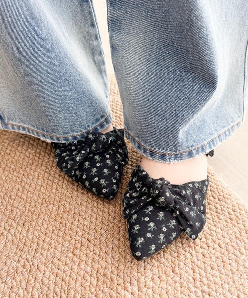 WEGO(ウィゴー)の「WEGO/リボンポインテッドシューズ(パンプス・レディース・その他1/その他2/ブラック・SMALL/X-LARGE/MEDIUM/LARGE)」の20枚目の写真