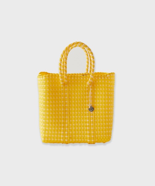 OJO DE MEX(オホデメックス)の「OJO DE MEX / Plastico CAGO Tote Cube Check 秋服 冬服(トートバッグ・メンズ・イエロー/オレンジ・FREE)」の1枚目の写真