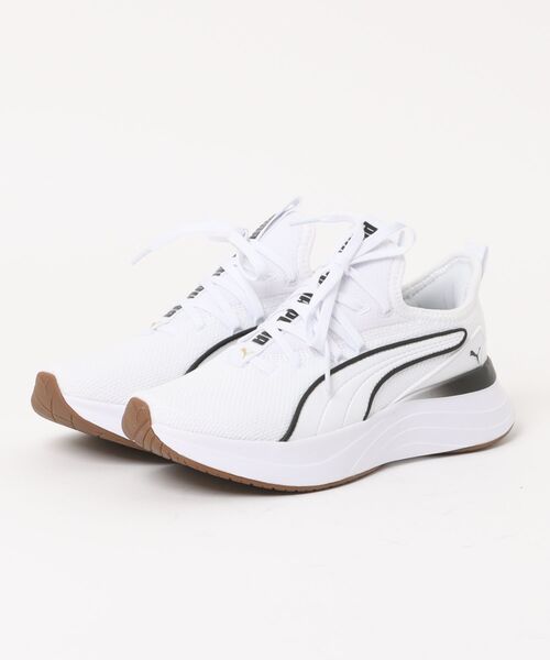 PUMA(プーマ)の「PUMA プーマ SOFTRIDE SABRINA FEMME WNS レディースシューズ 厚底スニーカー(ソフトライドサブリナフェムWNS)(スニーカー・レディース・ホワイト/グレー・25.0cm/24.0cm/22.5cm/23.0cm/24.5cm/23.5cm)」の1枚目の写真