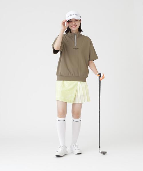 Jack Bunny!!(ジャックバニー)の「【Jack Bunny!!】HyperHelixメッシュ半袖ハーフジップカットソー (WOMENS)(スウェット・レディース・ネイビー/カーキ/ホワイト・LARGE/MEDIUM/SMALL)」の13枚目の写真