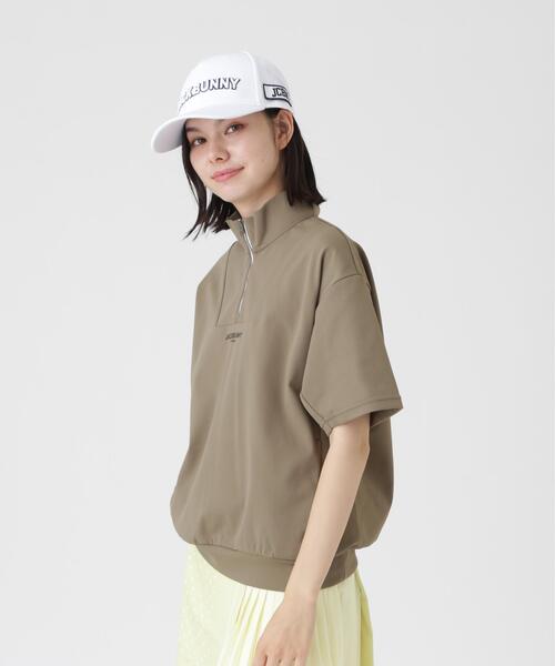 Jack Bunny!!(ジャックバニー)の「【Jack Bunny!!】HyperHelixメッシュ半袖ハーフジップカットソー (WOMENS)(スウェット・レディース・ネイビー/カーキ/ホワイト・LARGE/MEDIUM/SMALL)」の14枚目の写真