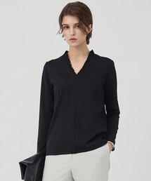 ICB（アイシービー）の「コンパクトモクロディ Vネックフリルカットソー（Tシャツ/カットソー）」