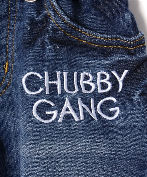 CHUBBYGANG（チャビーギャング）の「5ポケット　ハーフイージーパンツ（デニムパンツ・キッズ・インディゴブルー・100/120/110/130）」の5枚目の写真