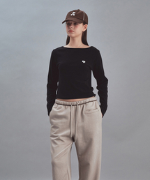 BOAT NECK LONG SLEEVE - BLACK