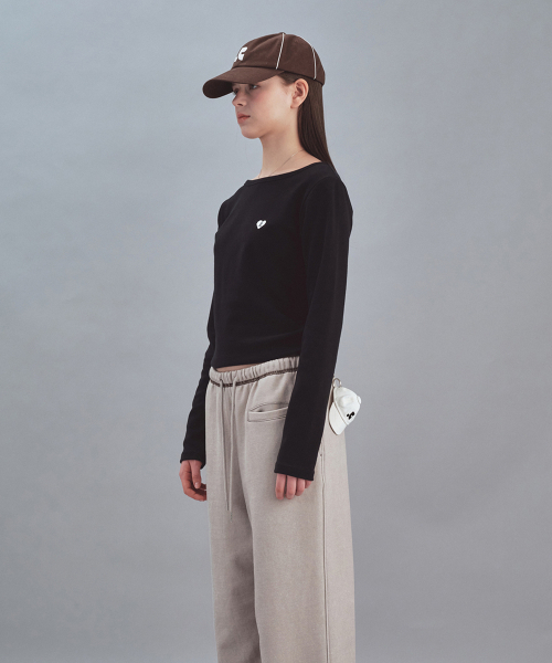Rest&Recreation(レストアンドレクリエーション)の「BOAT NECK LONG SLEEVE - BLACK(Tシャツ/カットソー・レディース・その他・SMALL/MEDIUM)」の2枚目の写真