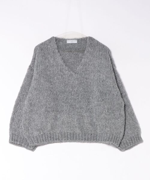 Liesse（リエス）の「【Tricots Jean Marc/トリコットジンマーク】ニット（RIALTO）（ニット/セーター・レディース・グレー/モカ/ライトピンク・FREE）」の2枚目の写真