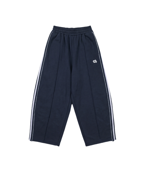URBANAGE(アーバンエイジ)の「ワンタックカーブドワイドトラックパンツ_ネイビー(スウェットパンツ・レディース・その他・LARGE/MEDIUM/X-LARGE)」の5枚目の写真
