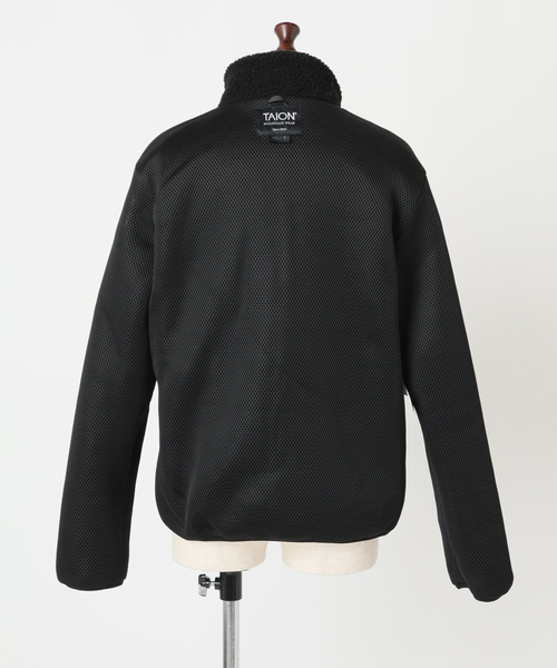 U by SPICK&SPAN(ユーバイスピックアンドスパン)の「TAION / タイオン MOUNTAIN BOA FLEECE HIGH NECK JACK(ブルゾン・レディース・ブラック/ブラウン・MEDIUM)」の4枚目の写真