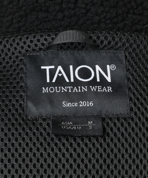 U by SPICK&SPAN(ユーバイスピックアンドスパン)の「TAION / タイオン MOUNTAIN BOA FLEECE HIGH NECK JACK(ブルゾン・レディース・ブラック/ブラウン・MEDIUM)」の5枚目の写真
