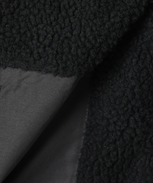U by SPICK&SPAN(ユーバイスピックアンドスパン)の「TAION / タイオン MOUNTAIN BOA FLEECE HIGH NECK JACK(ブルゾン・レディース・ブラック/ブラウン・MEDIUM)」の6枚目の写真