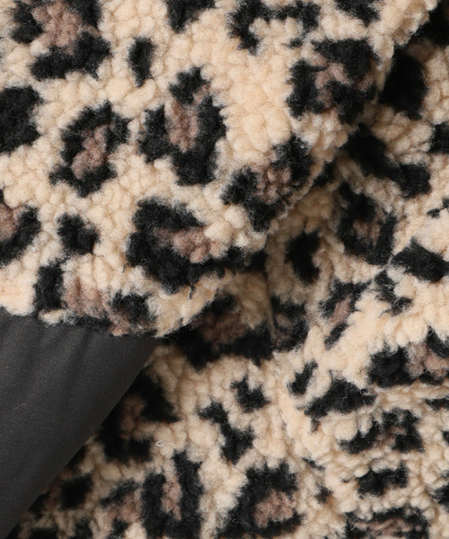 U by SPICK&SPAN(ユーバイスピックアンドスパン)の「TAION / タイオン MOUNTAIN BOA FLEECE HIGH NECK JACK(ブルゾン・レディース・ブラック/ブラウン・MEDIUM)」の8枚目の写真