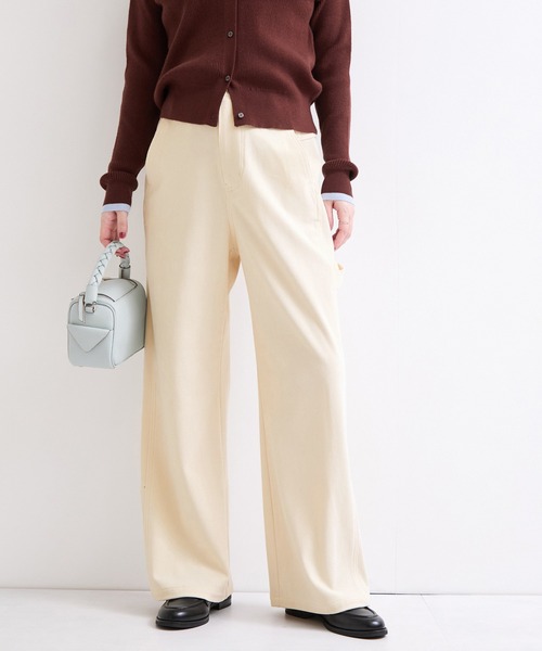le cercle ADAM ET ROPE'(ルセルクルアダムエロペ)の「コーデュロイペインターパンツ(その他パンツ・レディース・ベージュ/ブルー/オフホワイト・FREE)」の1枚目の写真