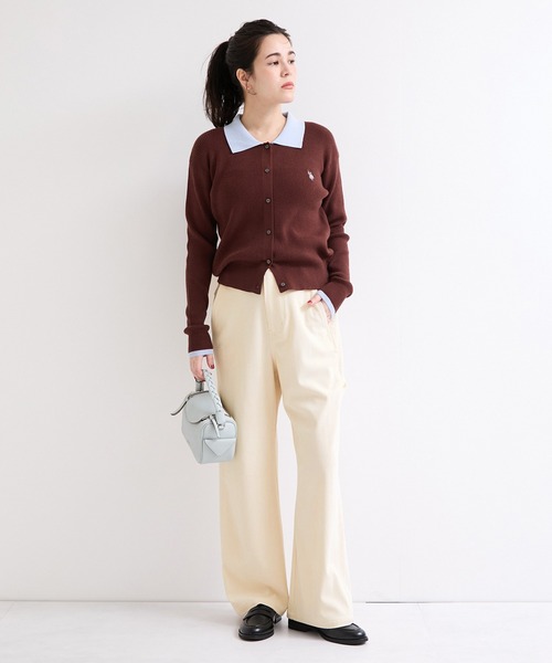 le cercle ADAM ET ROPE'(ルセルクルアダムエロペ)の「コーデュロイペインターパンツ(その他パンツ・レディース・ベージュ/ブルー/オフホワイト・FREE)」の4枚目の写真