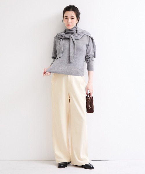 le cercle ADAM ET ROPE'(ルセルクルアダムエロペ)の「コーデュロイペインターパンツ(その他パンツ・レディース・ベージュ/ブルー/オフホワイト・FREE)」の5枚目の写真
