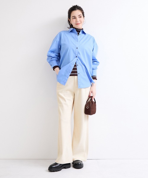 le cercle ADAM ET ROPE'(ルセルクルアダムエロペ)の「コーデュロイペインターパンツ(その他パンツ・レディース・ベージュ/ブルー/オフホワイト・FREE)」の6枚目の写真