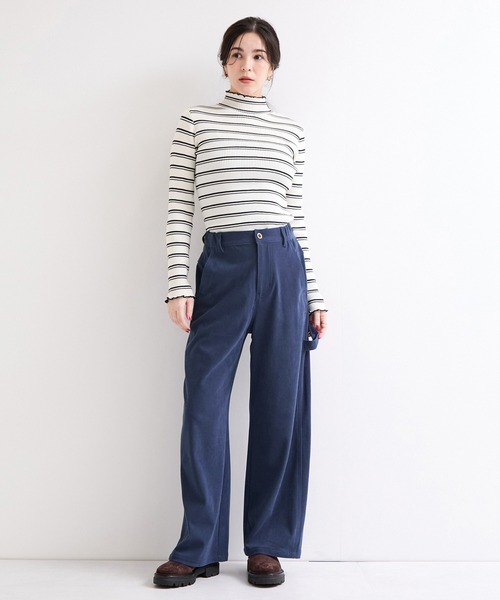 le cercle ADAM ET ROPE'(ルセルクルアダムエロペ)の「コーデュロイペインターパンツ(その他パンツ・レディース・ベージュ/ブルー/オフホワイト・FREE)」の10枚目の写真