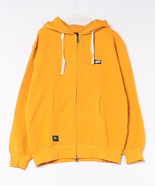 VANS(バンズ)の「VANS ヴァンズ U Full Zip Hooded Parka スウェットジップフーディ 126K7030601 ABC-MART限定 YELLOW(スウェット・メンズ・イエロー・SMALL/MEDIUM/LARGE/X-LARGE)」の1枚目の写真