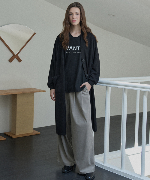 AVANT-G(アバン)の「コーデュロイ バンディング ワイドパンツ - モカ(その他パンツ・レディース・その他・FREE)」の4枚目の写真