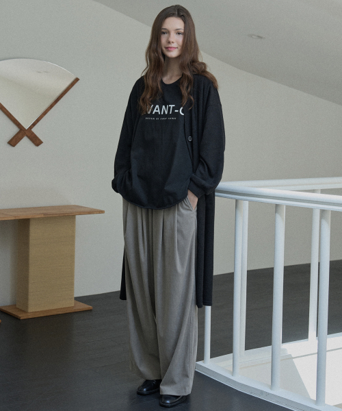 AVANT-G(アバン)の「コーデュロイ バンディング ワイドパンツ - モカ(その他パンツ・レディース・その他・FREE)」の6枚目の写真