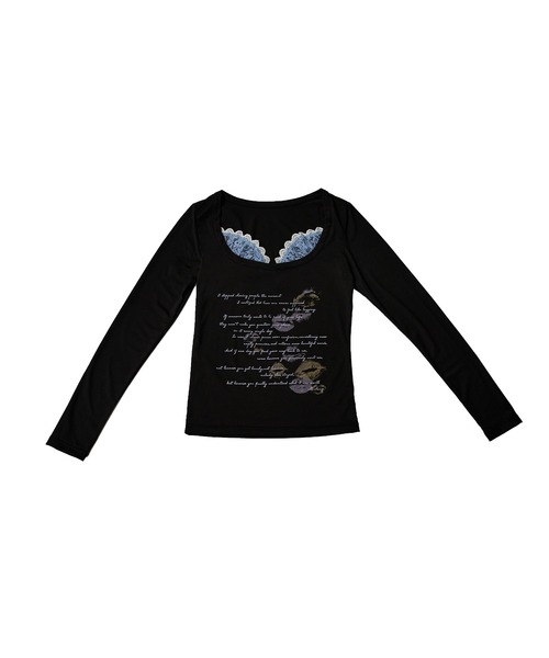 dollslutz(ドルズラッツ)の「【dollslutz】kiss and confession L/S tee /【ドルズラッツ】キスアンドコンフェッションロングスリーブT(Tシャツ/カットソー・レディース・ホワイト×レッド/ブラック×ブルー・FREE)」の20枚目の写真
