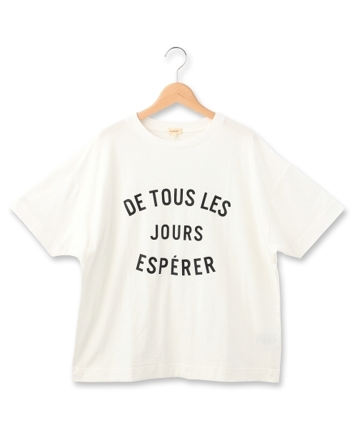 HusHusH（ハッシュアッシュ）の「サンドグリッタープリントカットソー（Tシャツ/カットソー・レディース・ブルー/カーキ/ホワイト・02）」の2枚目の写真