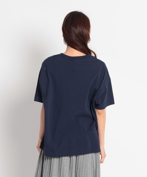 HusHusH（ハッシュアッシュ）の「サンドグリッタープリントカットソー（Tシャツ/カットソー・レディース・ブルー/カーキ/ホワイト・02）」の6枚目の写真