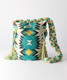 Another Edition | ネイティブ柄巾着ショルダーバッグ/AEBC JQ キンチャクSHLD(ショルダーバッグ)