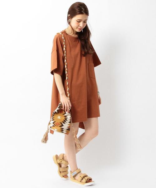 Another Edition（アナザーエディション）の「ネイティブ柄巾着ショルダーバッグ/AEBC JQ キンチャクSHLD◆（ショルダーバッグ・レディース・ブラウン/ターコイズブルー・FREE）」の12枚目の写真