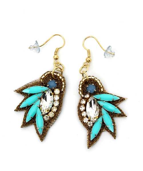 ROSE BUD(ローズバッド)の「(SEHAJ)ER-6339 EARRING(ピアス(両耳用)・レディース・ターコイズブルー・ONE SIZE)」の1枚目の写真