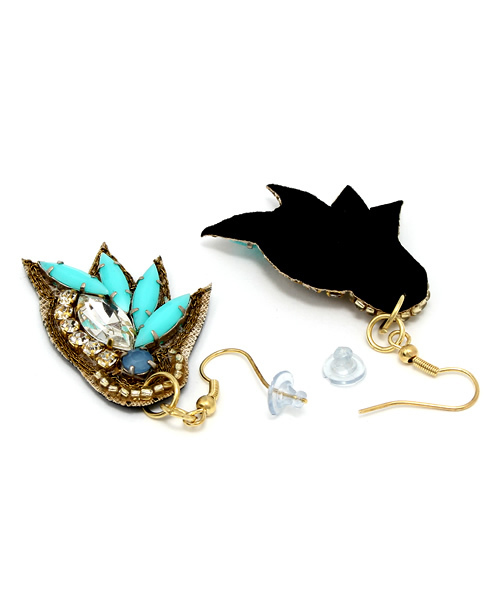 ROSE BUD(ローズバッド)の「(SEHAJ)ER-6339 EARRING(ピアス(両耳用)・レディース・ターコイズブルー・ONE SIZE)」の2枚目の写真