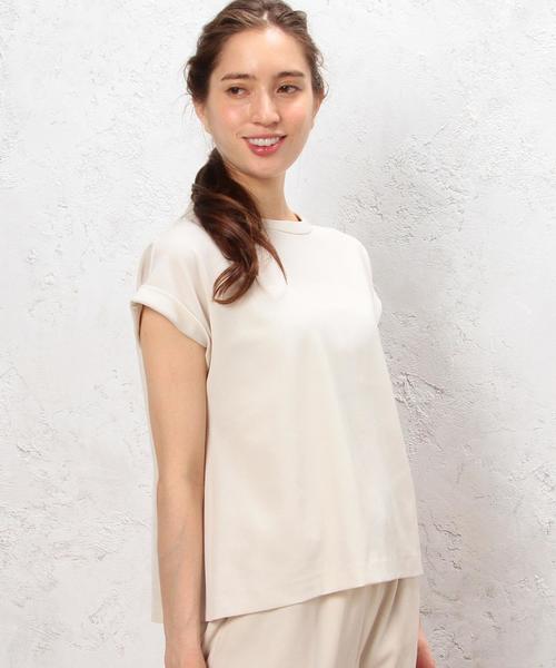 green label relaxing（グリーンレーベルリラクシング）の「KC P/PU STND/NK PO ブラウス SS -P（シャツ/ブラウス・レディース・オフホワイト/ピンク/ネイビー・FREE）」の15枚目の写真