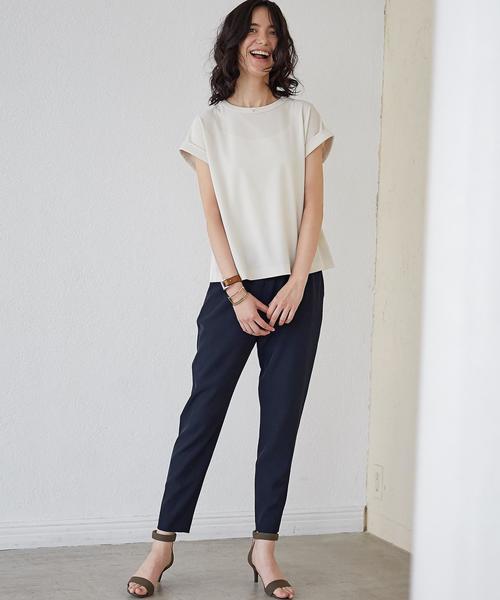 green label relaxing（グリーンレーベルリラクシング）の「KC P/PU STND/NK PO ブラウス SS -P（シャツ/ブラウス・レディース・オフホワイト/ピンク/ネイビー・FREE）」の17枚目の写真