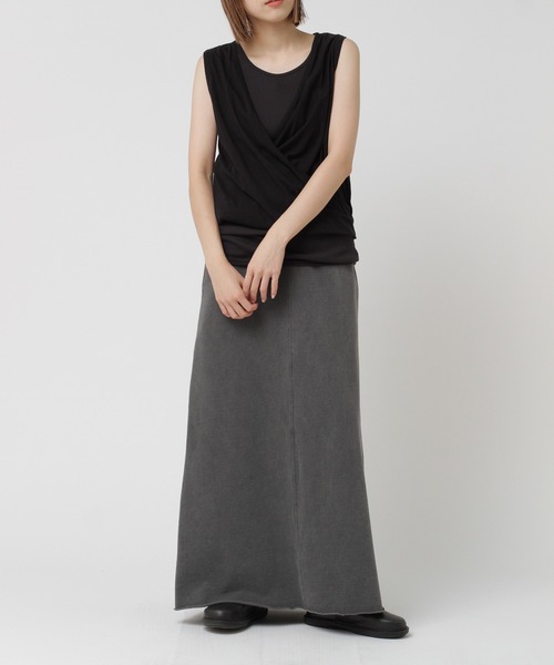 RNA-N（アールエヌエーエヌ）の「M0460 デザインノースリーブ（Tシャツ/カットソー・レディース・ブラック/ホワイト/グレー・MEDIUM）」の10枚目の写真