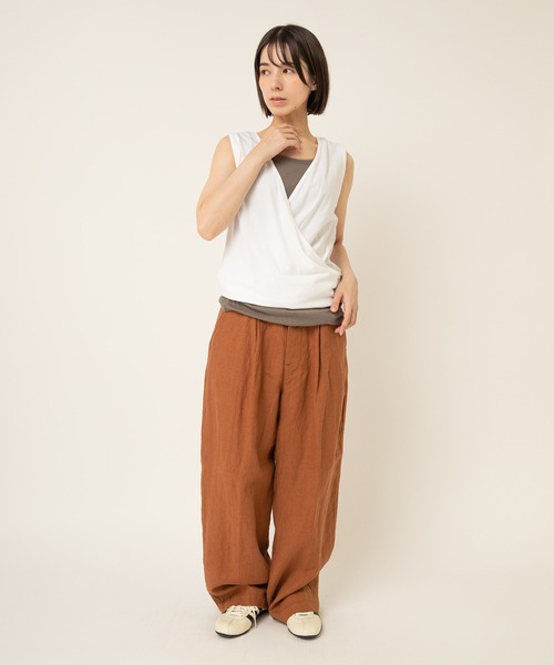 RNA-N（アールエヌエーエヌ）の「M0460 デザインノースリーブ（Tシャツ/カットソー・レディース・ブラック/ホワイト/グレー・MEDIUM）」の16枚目の写真